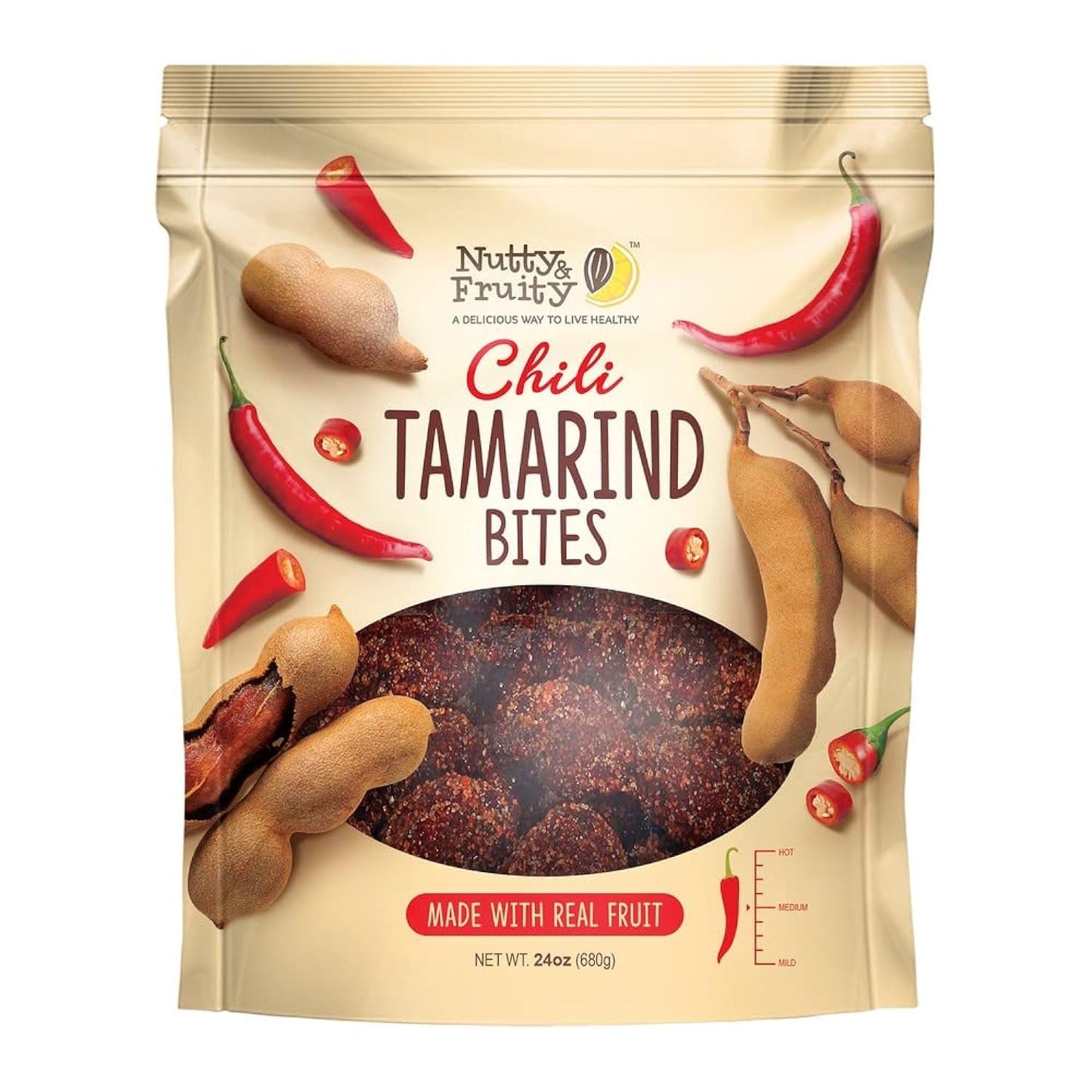 Nutty And Fruity Chili Tamarind Bites, 24 Ounce
