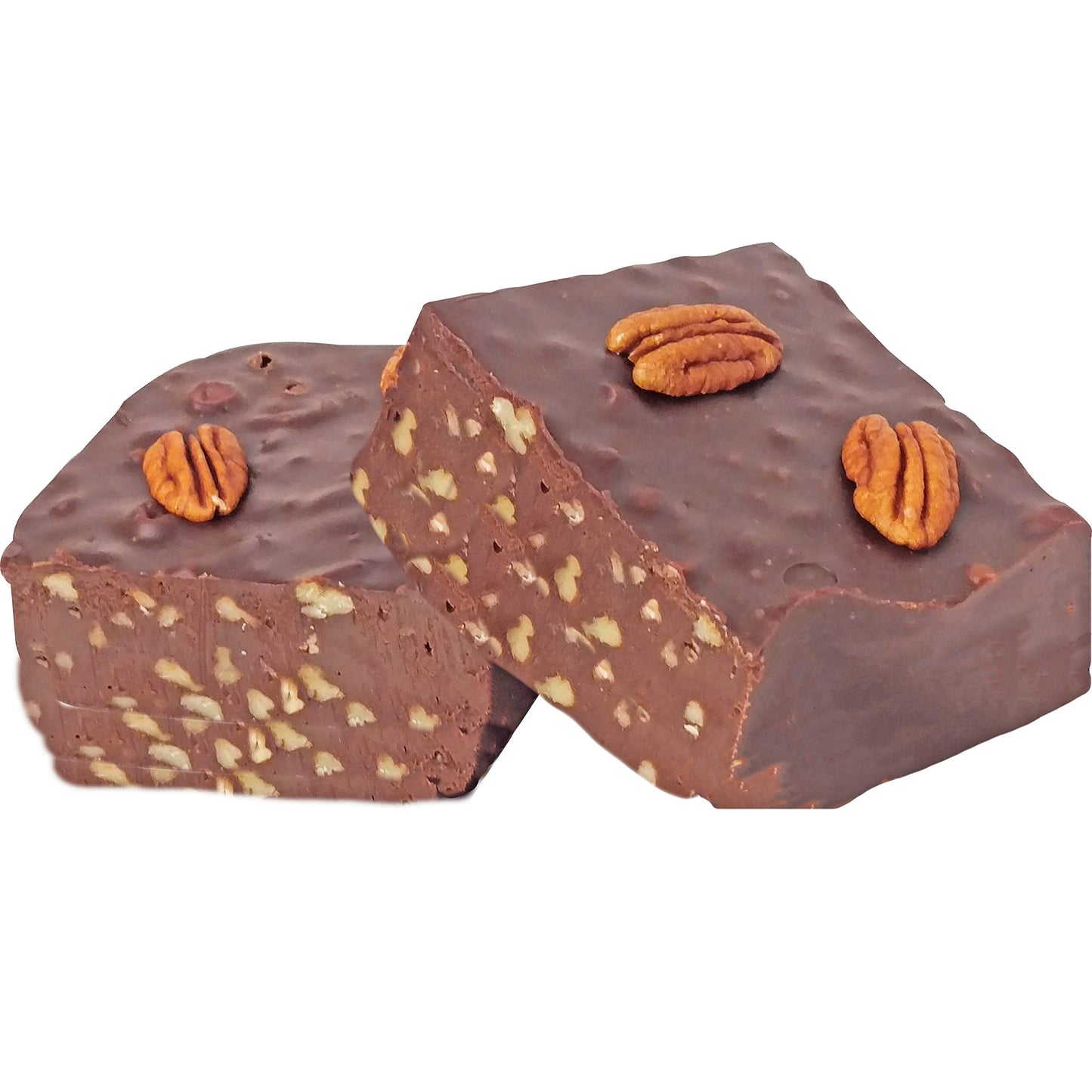 Home Made Creamy Chocolate Pecan Fudge - 24 Oz Currier And Ives Gift Box
