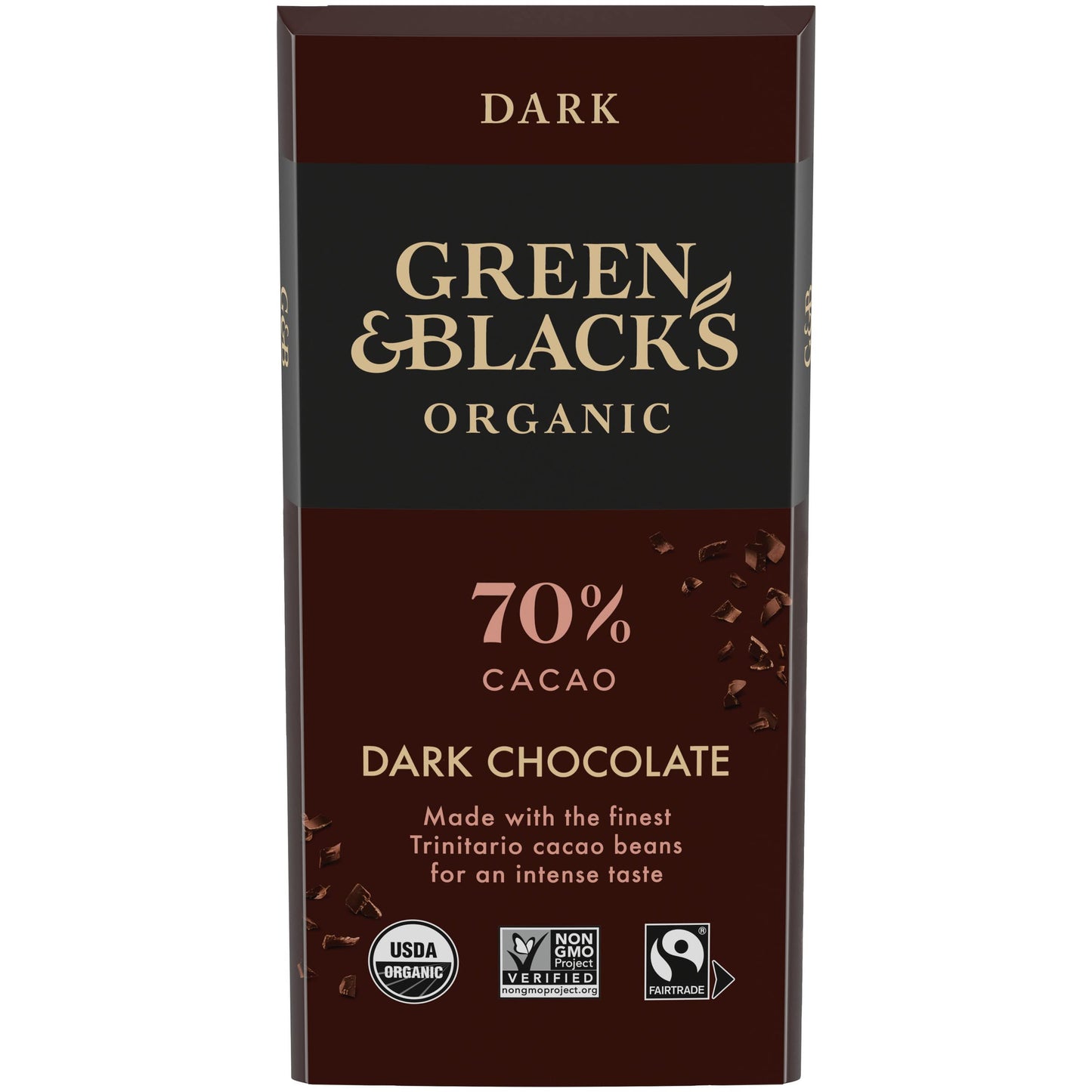 Green Blackas Organic Dark Chocolate Bar 70% Cacao 1 Bar (3.17 Oz.)