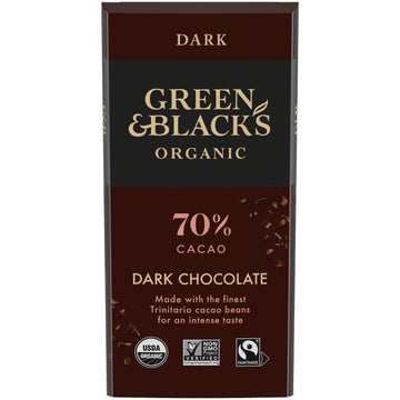 Green Blackas Organic Dark Chocolate Bar 70% Cacao 1 Bar (3.17 Oz.)