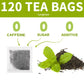 Lynginya Spearmint Tea - Natural Herbal Tea - 120 Tea Bags - Caffeine-Free - Refreshing & Minty