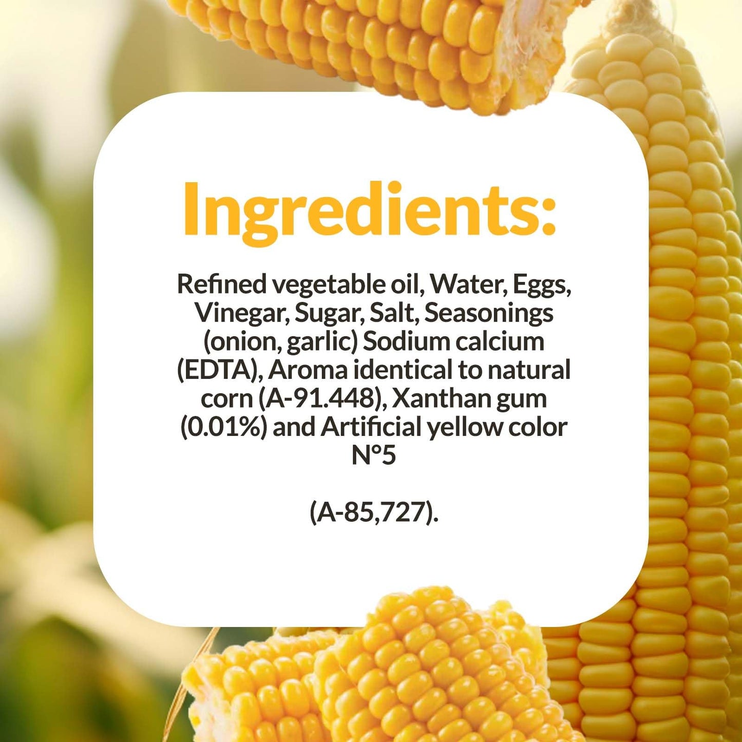 Fritz Corn Sauce (240 G) - Especially Ideal For Your Meals, Hot Dogs, Burgers, Sandwiches - Enhances Flavors And Adds A Creamy K