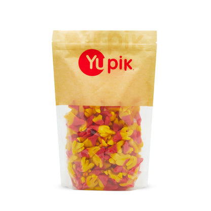 Yupik Gummy Chicken Feet, 2.2 lb (35.2 oz), Gluten-Free, Fruity Flavor, Chewy & Colorful, Chicken Feet-Shaped Gummies, Fun Treat