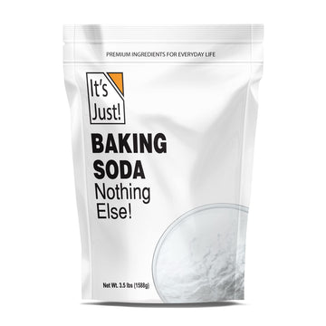 It's Just - Baking Soda, 100% Pure Sodium Bicarbonate, Food Grade, Non-GMO, Made in USA, Cooking, Baking, Aluminum Free (3.5 Pou