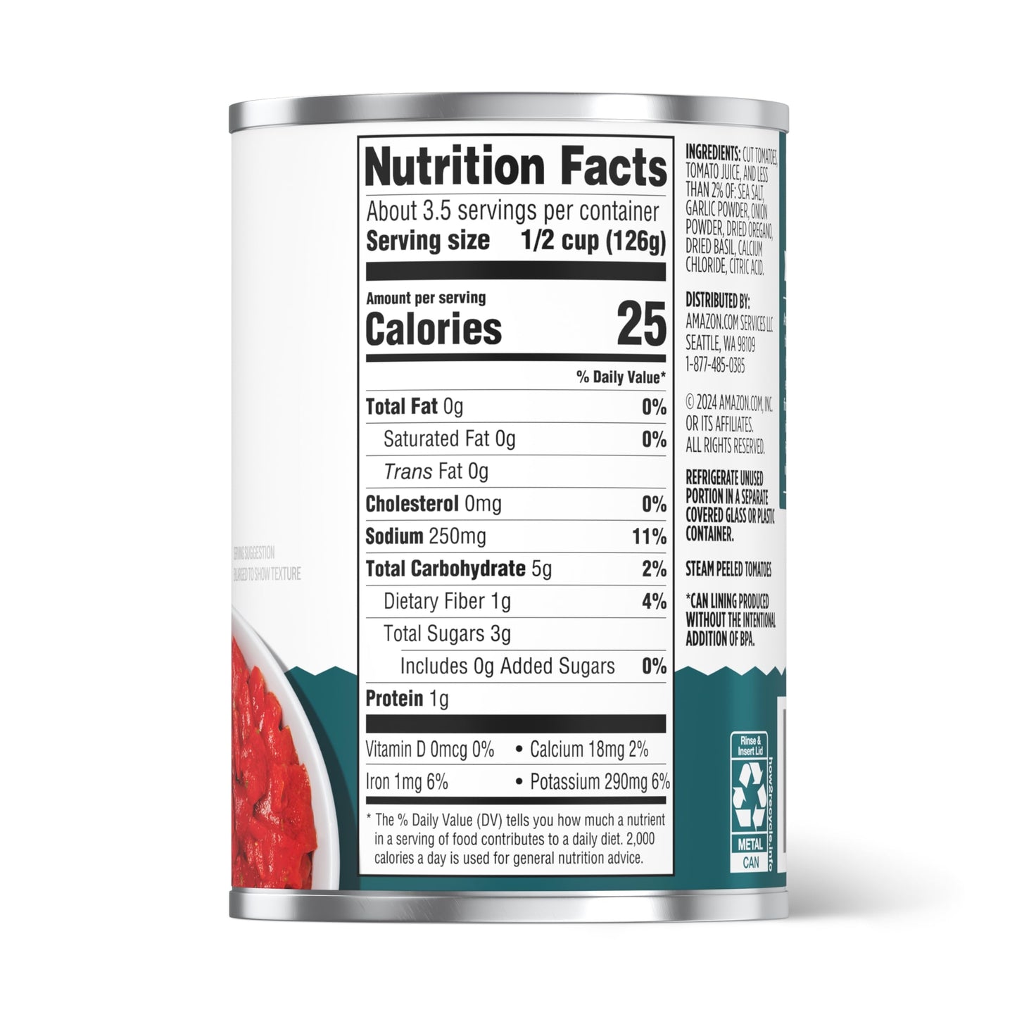 large online retailer Grocery Italian Seasoned Diced Tomatoes, 14.5 Oz, Pack of 1