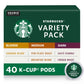 Starbucks K-Cup Coffee Pods Variety Pack - Blonde, Medium & Dark Roast - 40 Count - Black Variety