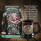 Bones Coffee Company White Chocolate Peppermint Bark Flavored Coffee, Medium Roast Low Acid Arabica Beans Compatible with Auto d