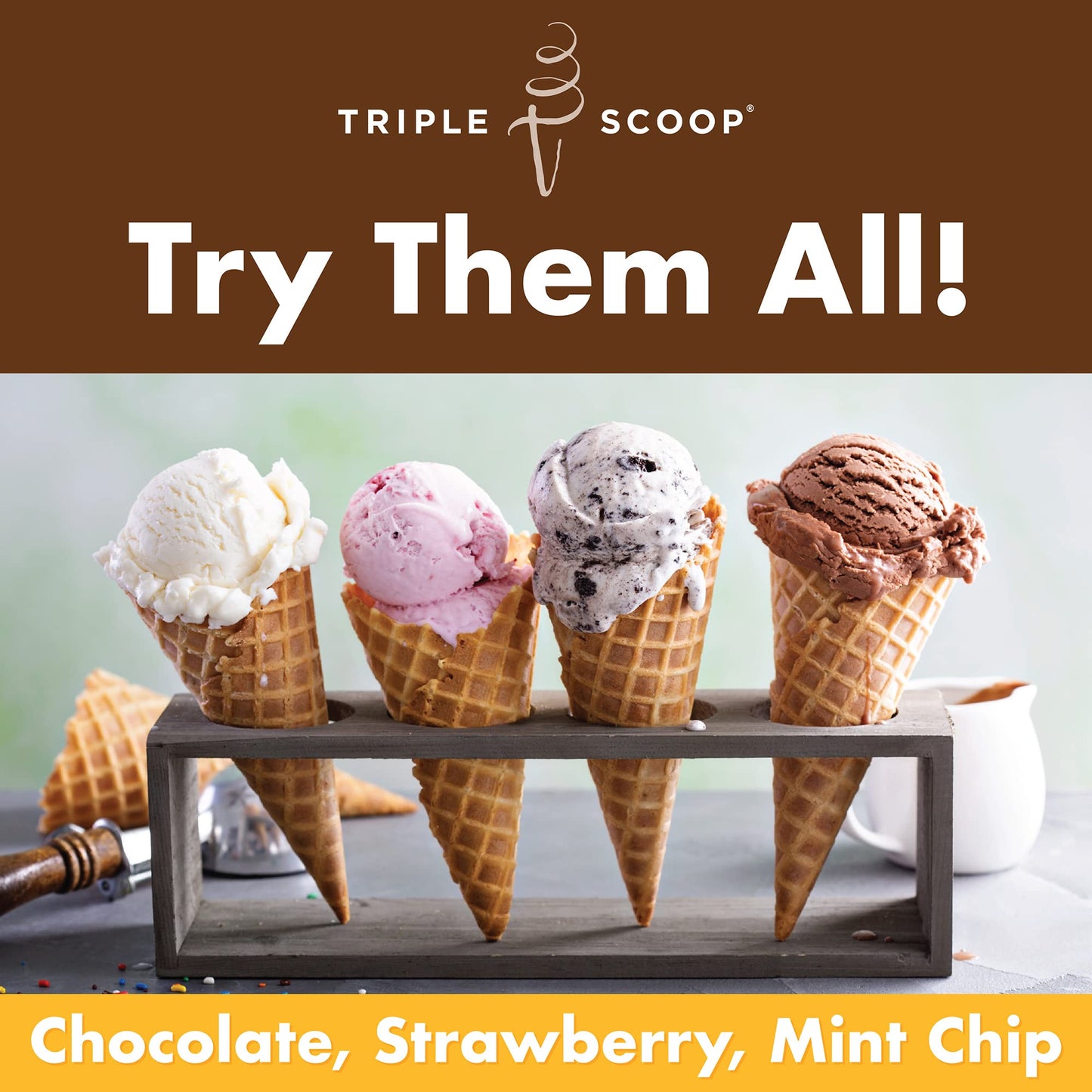 enhanced Ice Cream Starter Mix for ice cream maker. Simple  easy  delicious. From gourmet mix to maker in 5 minutes. Makes 2 creamy quarts. Made in USA. (1 box) (Vanilla)