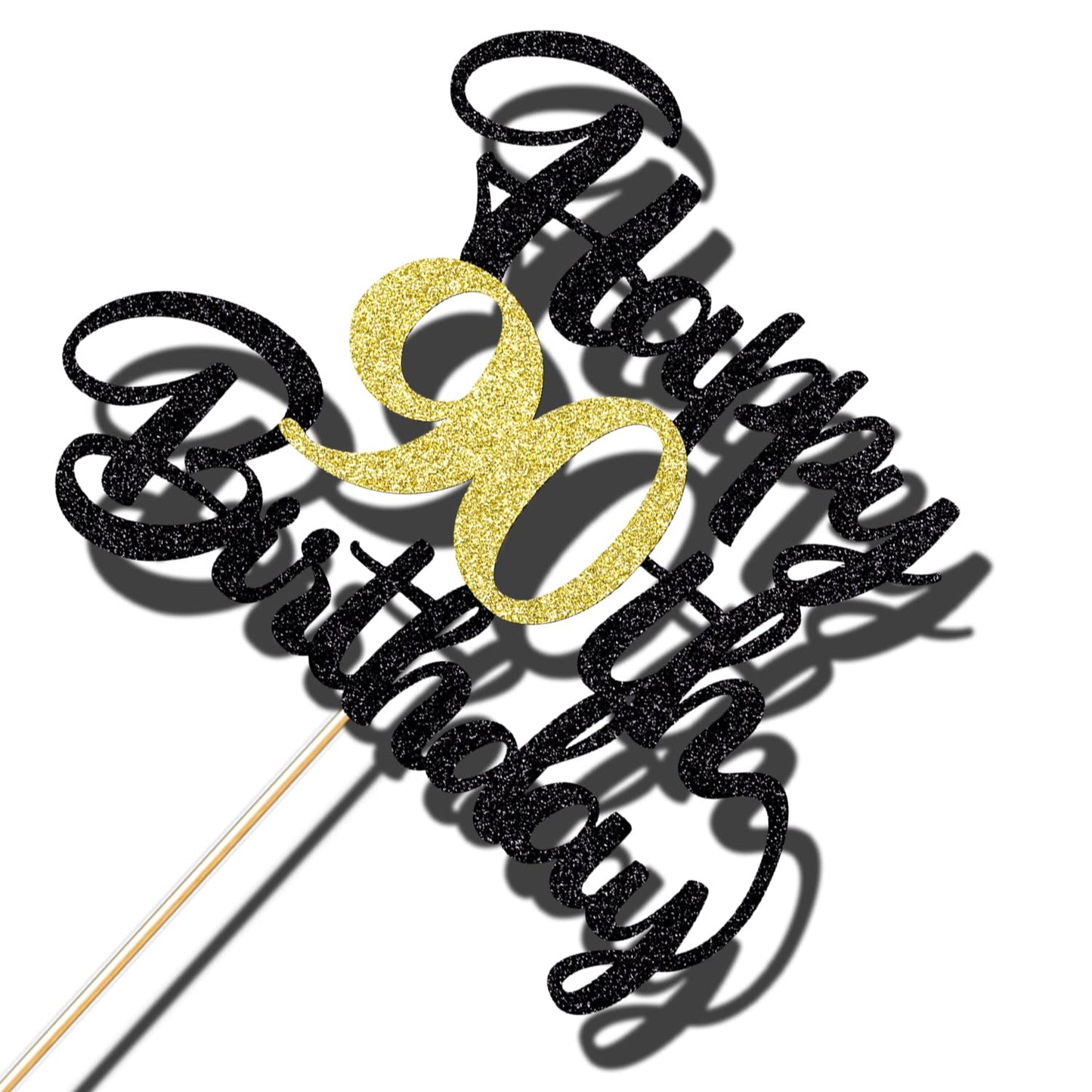 Klionjor 90Th Happy Birthday Cake Topper Happy Birthday Cake Decoration 90Th Birthday Party Decoration Gift Plugin (90)