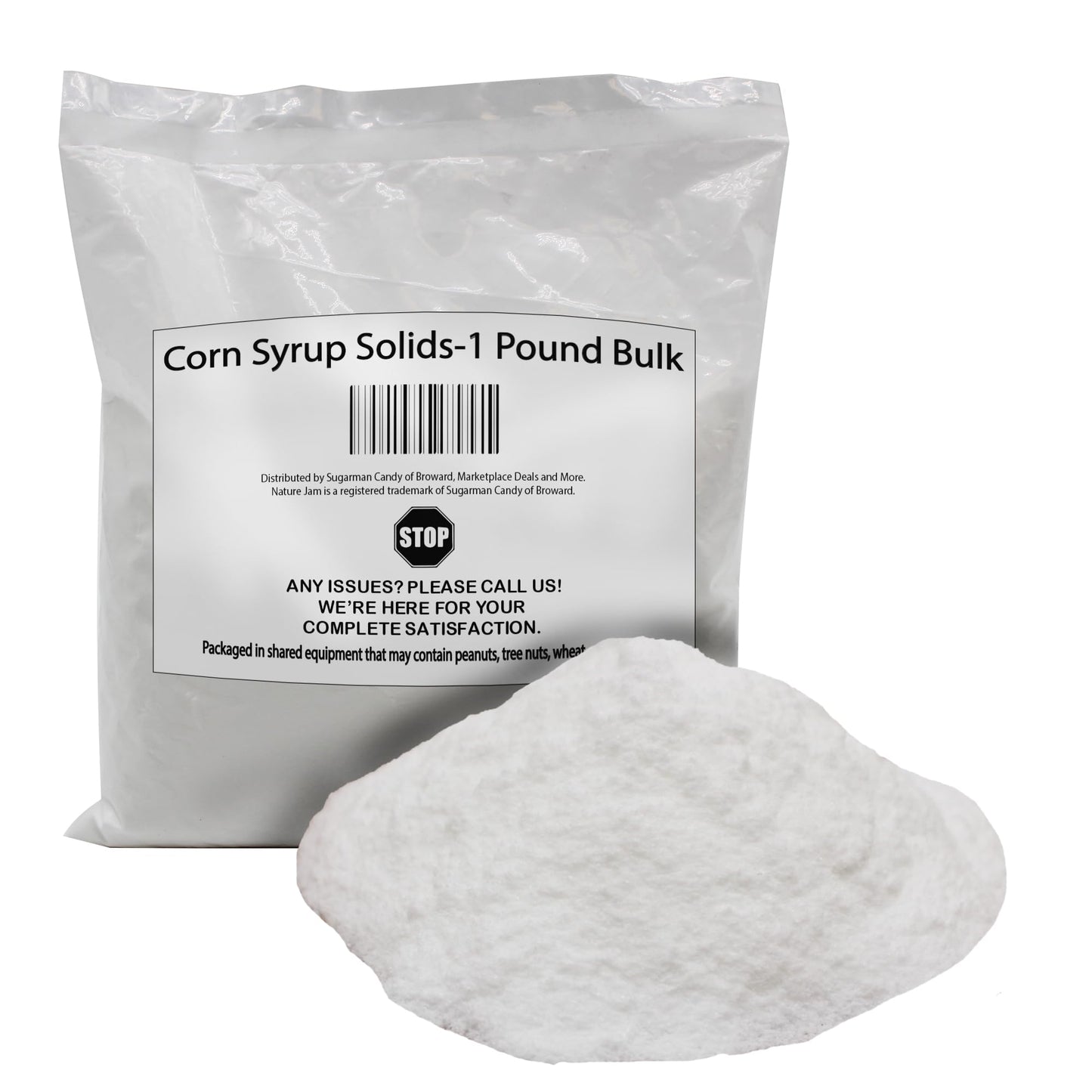 Naturejam Corn Syrup Solids, Fine Powdered, Anti-Caking Agent, 16 Ounce