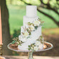 Rinlong 3Pcs Pre-Made Cake Toppers Flowers Cake Decorations Wedding Cake Decorating Flowers Decor Christening Birthday Baptism B