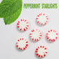 Starlight Peppermint Candy - 5 Lb Bulk Bag - Red & White Peppermint Hard Candy - Individually Wrapped Mints For Office Candy Bow