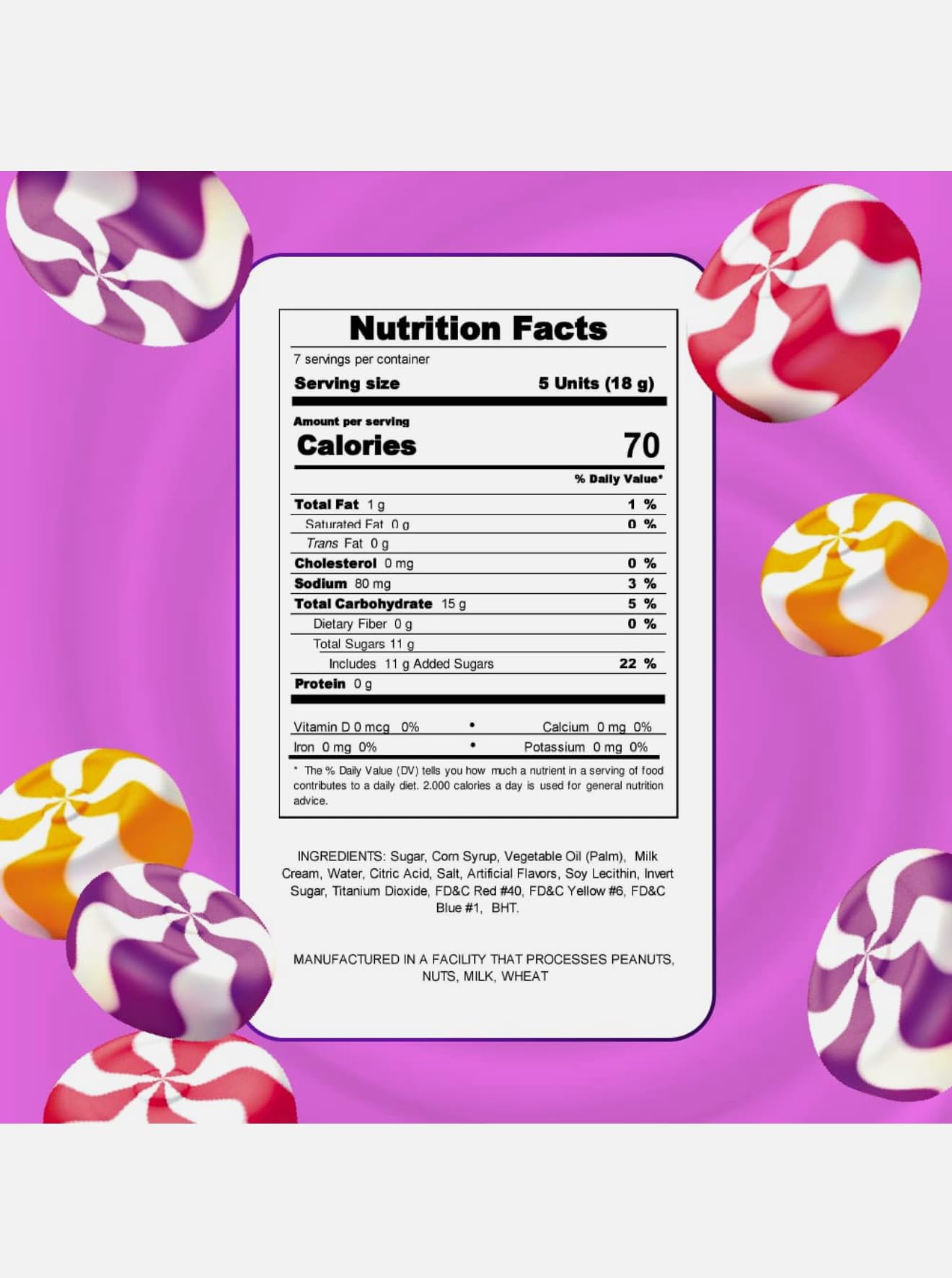 Creamy Delight Candy | Mixed Fruit Hard Candies, Strawberry, Blackberry, Peach Flavors, Individually Wrapped, 4.5 Oz Bags - (3 -