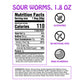 Rotten Sour Gummy Worms - Low Sugar, Low Calorie, 7g Gut-Friendly Prebiotic Fiber and 3g Protein, Gluten Free Candy - 1.8 oz - 8