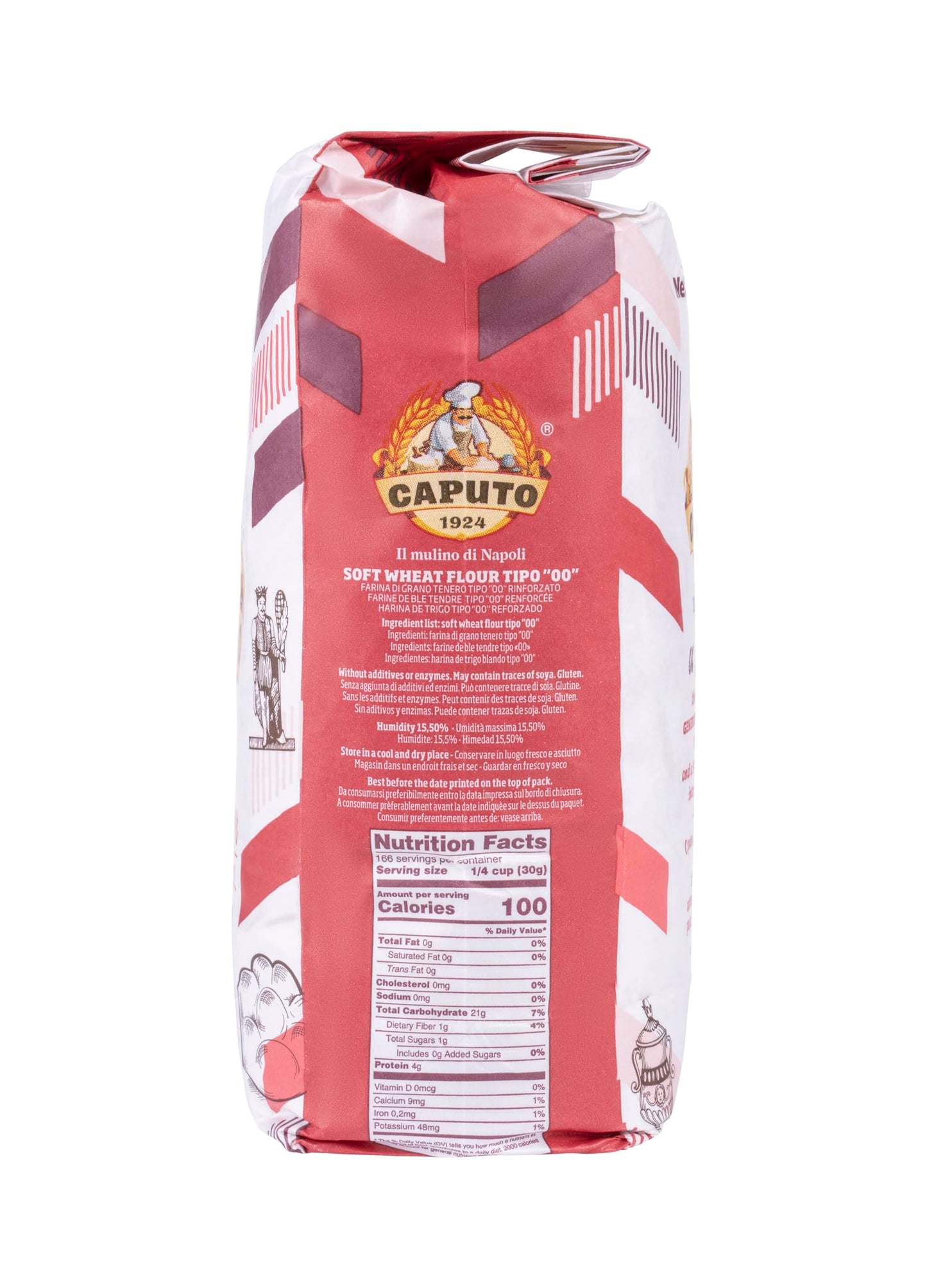 Antico Molino Napoli Antimo Caputo '00' Flour 2.2 Lb (Pack Of 3)