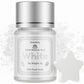 Shanlinly White Edible Luster Dust - 8 Grams Food Grade Cake Dust Shimmer Powdered, Edible Metallic Powder Food Coloring for Cak