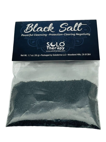 Black Salt For Protection, 50 grams, Black Salt for Rituals, Wiccan Protection Rituals and Spells, Ritual Salt, Witch Black Salt