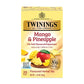 Twinings Mango & Pineapple Herbal Tea, Naturally Caffeine-Free, 20 Individually Wrapped Teabags, Enjoy Hot or Iced