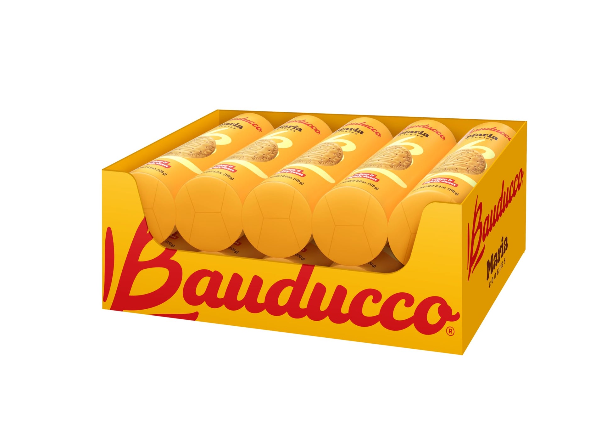 Bauducco Maria Cookies, 6 oz (Pack of 10) - Classic Crispy Cookies for Snacking, Coffee, or Tea - Perfect Dessert Treat with No 
