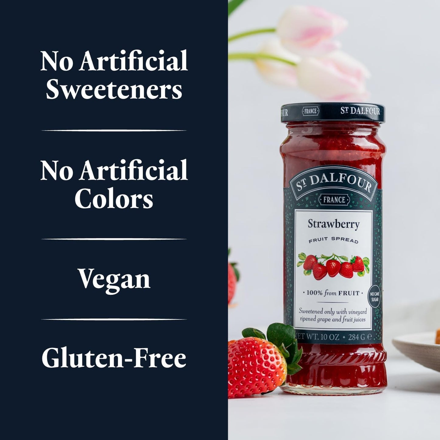 St. Dalfour Strawberry Conserves - 10 Oz - 2 Pk