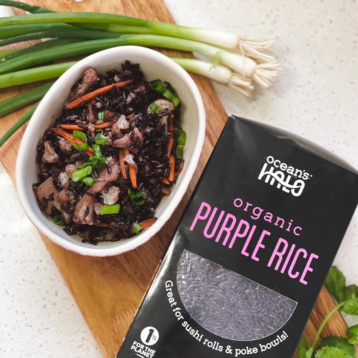 Oceans Halo Purple Rice, Organic, Vegan, Gluten-Free Ingredients, 32 Oz