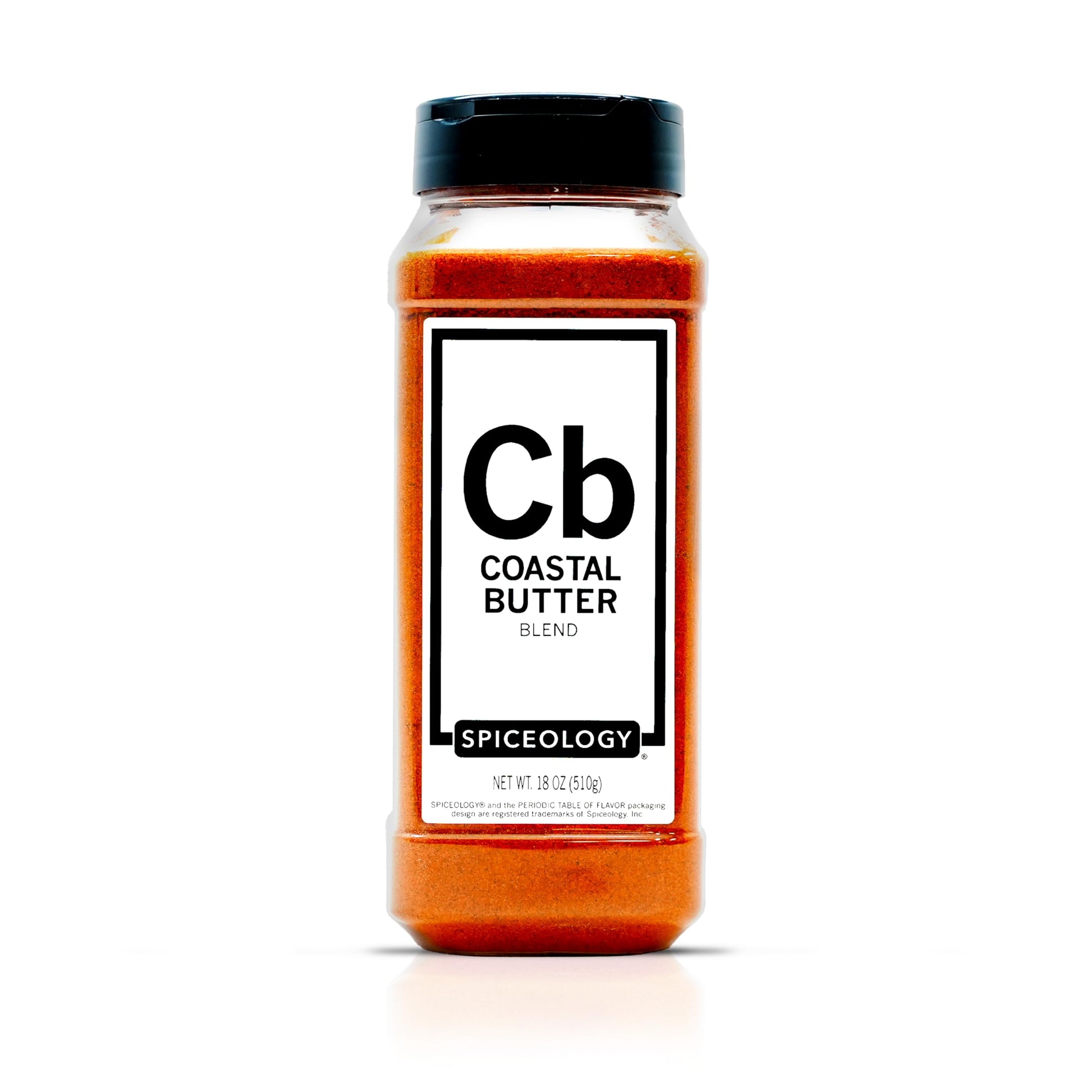 Spiceology - Coastal Butter Seasoning - Savory Seafood Spice Blend With Butter Powder  Lemon  Garlic & Paprika - Ideal For Grilled Fish  Shellfish  Vegetables & Corn On The Cob - 18 Oz