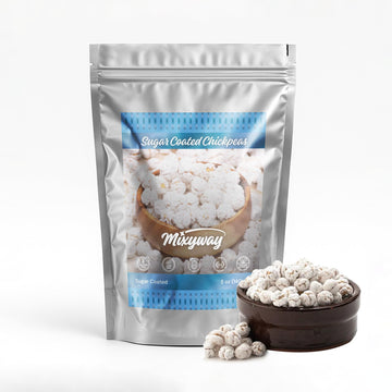White Candy Chickpeas (Garbanzo Beans) Gourmet Snacks - 5 OZ - Sweet Coated Roasted Chickpeas - Crunchy Candy Snack - Plant-Base