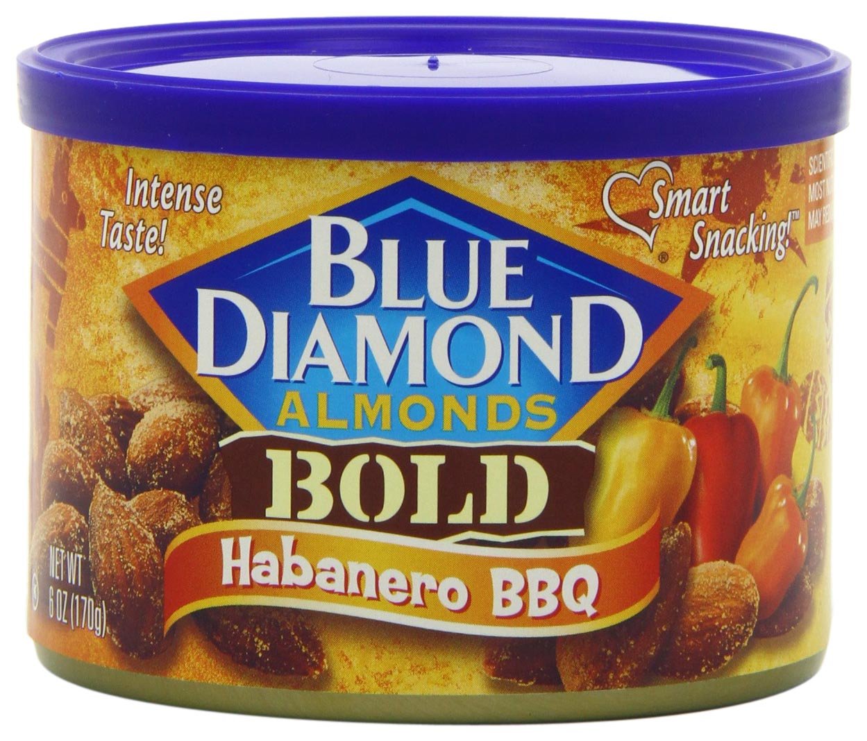Blue Diamond, Almond Habanero Bbq, 6 Oz, (Pack Of 12)