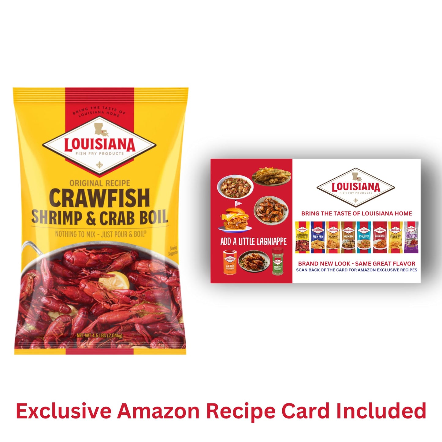 Louisiana Fish Fry Crawfish, Shrimp & Crab Boil Seasoning - Spicy Low Salt Cajun Seasoning, 4.5 lb (Pack of 2)