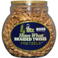 Utz Honey Wheat Braided Pretzel Twists – Thick & Crunchy Snack – 56 oz Barrel – Zero Cholesterol