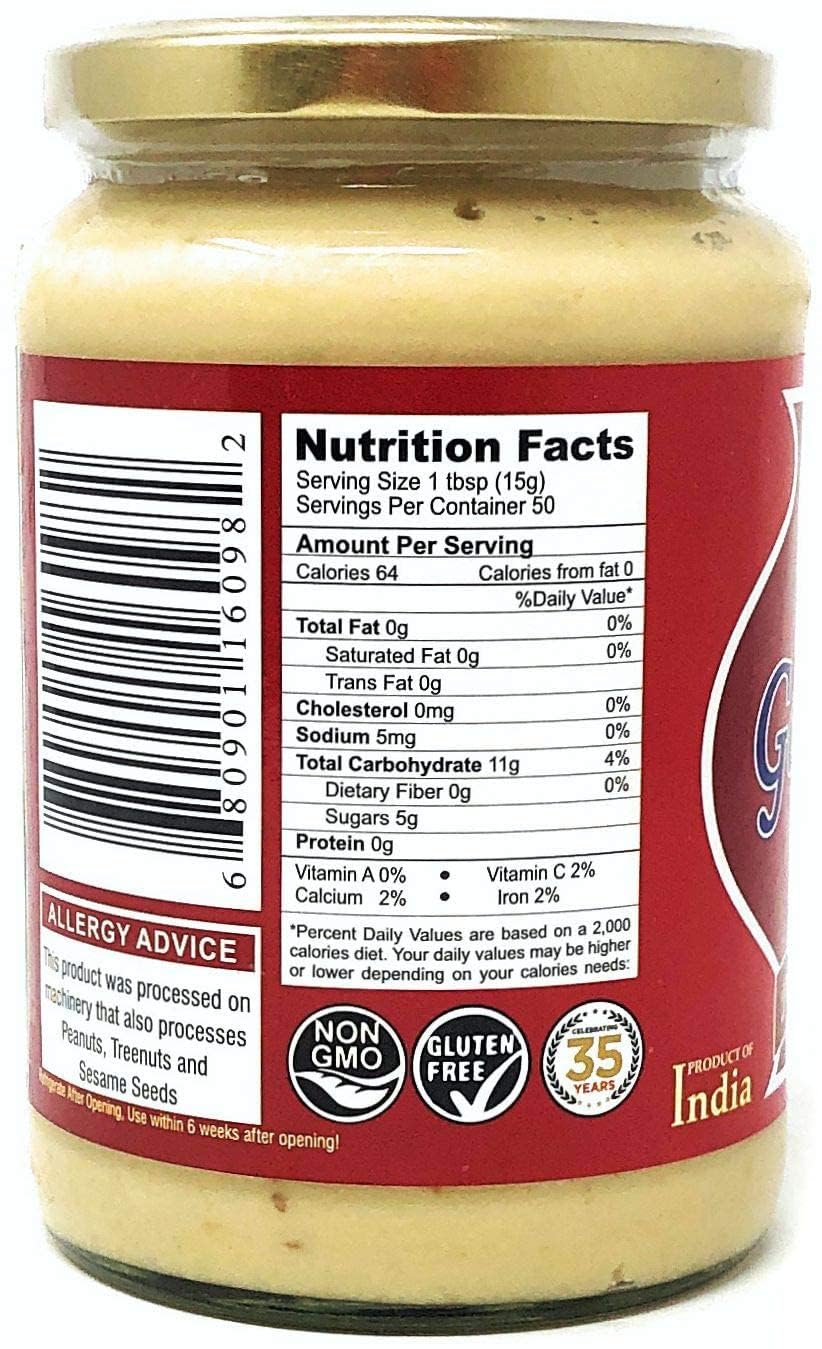 Asian Kitchen Garlic Cooking Paste 26.5Oz (750G) Glass Jar ~ Vegan | Gluten Free | Non-Gmo | No Colors | Indian Origin