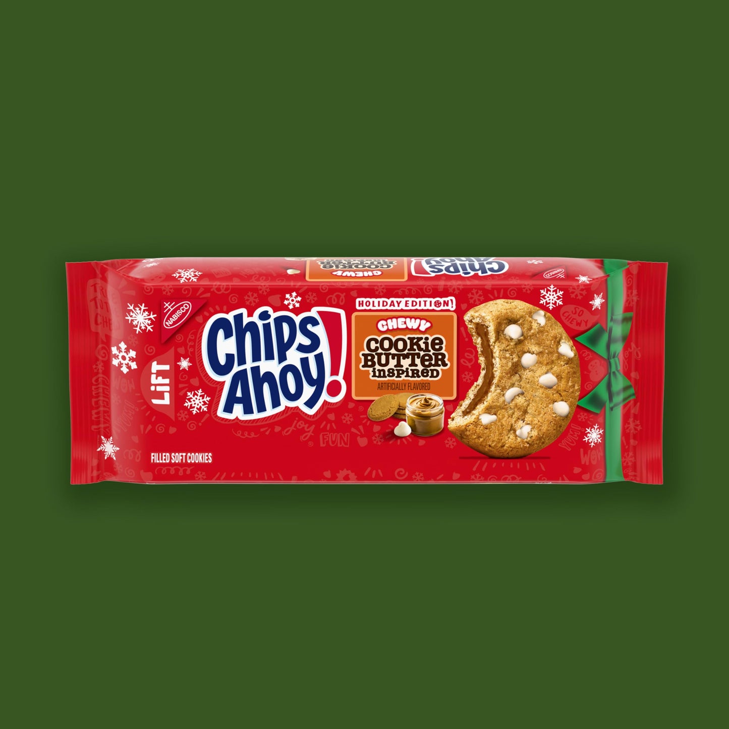 CHIPS AHOY! Chewy Cookie Butter-Inspired Cookies  Limited Edition Holiday   9.9 oz