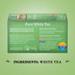 Twinings Pure White Tea Bags - Delicate Caffeinated Tea Made From Fresh White Tea Leaves, Perfect For Hot Or Iced Tea, 20 Count