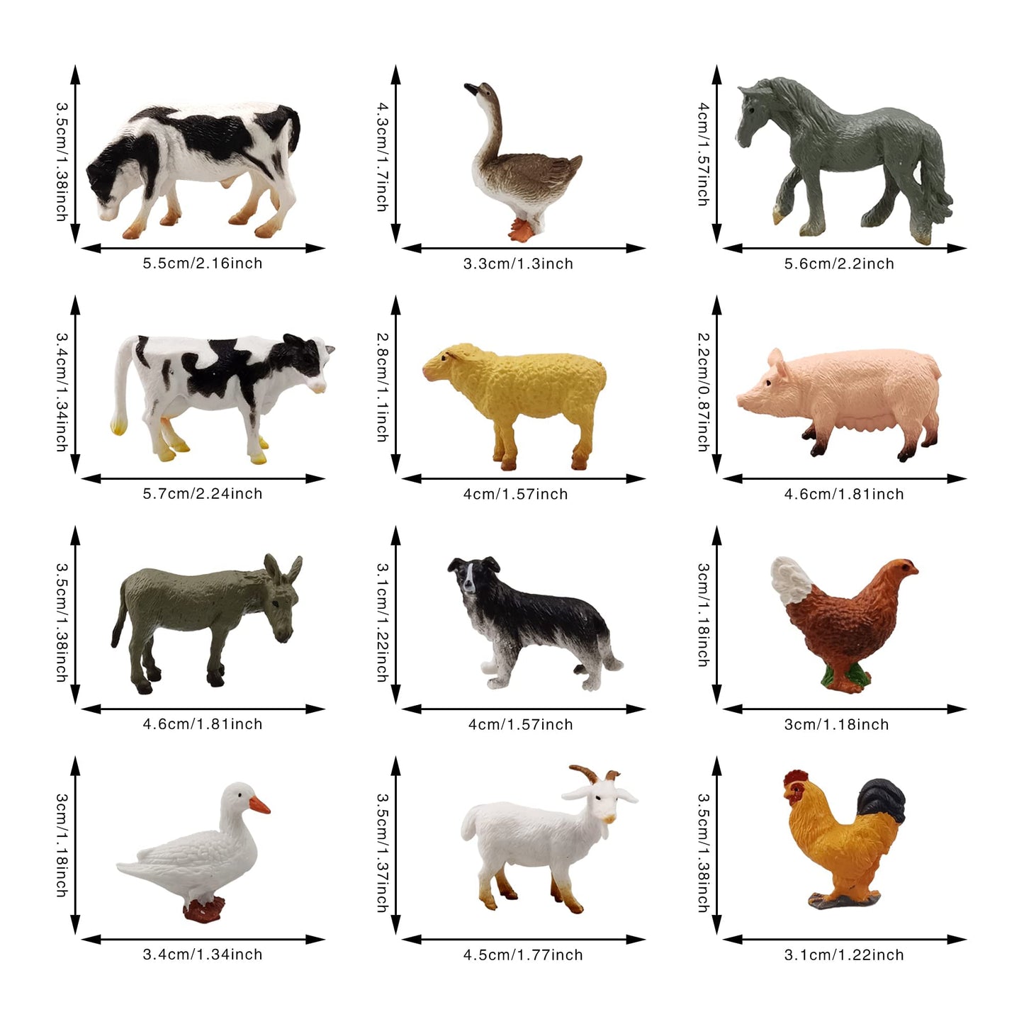 26 Pcs Mini Farm Animal Tractor Cake Topper Set With Tree Farmer Fences Cow Pig Sheep Figures Tractor Farmer Cake Topper For Boy