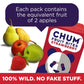 Chum Fruit Bites 100% Real Fruit Snacks - Strawberry, 40-Pack | Non-Gmo, No Added Sugar Or Preservatives | Top 12 Allergen And S