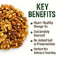 Anna and Sarah Raw Walnuts Halves & Pieces, 16 Oz, 100% Natural, Non-GMO, Kosher, Vegan, No Salt, Shelled, Resealable Bag