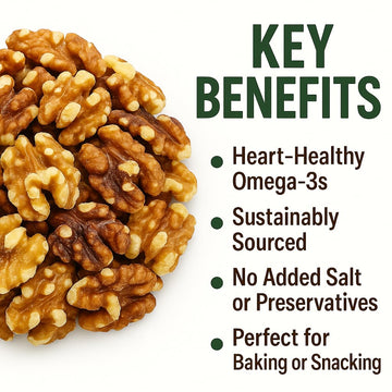 Anna and Sarah Raw Walnuts Halves & Pieces, 16 Oz, 100% Natural, Non-GMO, Kosher, Vegan, No Salt, Shelled, Resealable Bag
