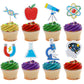 Mulukaya 27Pcs Science Cupcake Toppers Science Rocks Cake Picks For Birthday Party Decoration Supplies