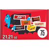 HERSHEYS Miniatures Assorted Flavored, Halloween Candy Bag, 21.21 oz (75 Pieces)