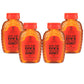 Nature Nates Raw Unfiltered Honey - 8 oz Squeeze Bottle, Award-Winning Taste, Pack of 4, Orange