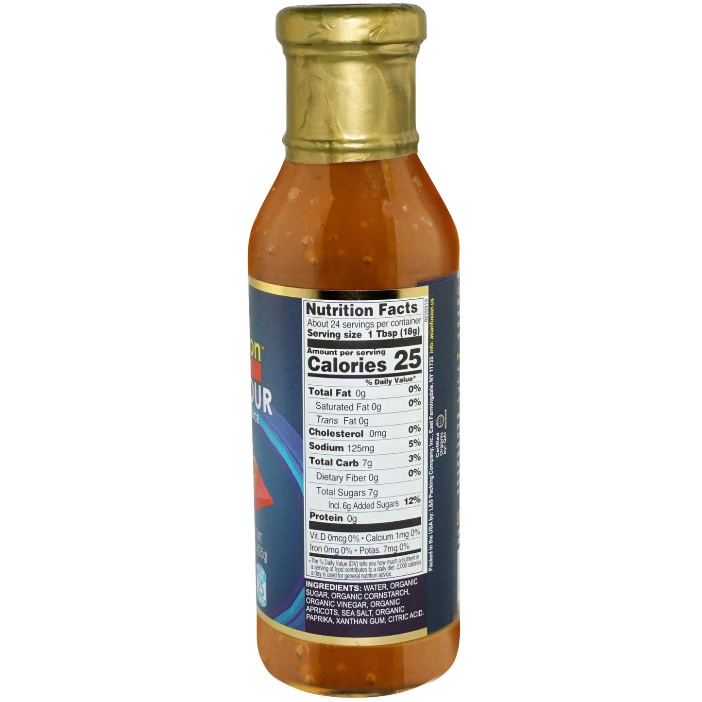 Asian Fusion Organic Sweet & Sour Marinade & Dipping Sauce, 15 Oz, USDA Organic, Non-GMO, Gluten-Free, Kosher, 6 Pack