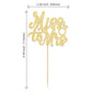 24Pcs Gold Glitter Miss To Mrs Cupcake Toppers Wedding Bridal Shower Cupcake Pick Decorations For Bridal Shower Wedding Engagement Bachelorette Party Supplies
