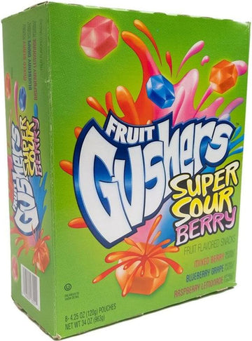 Gushers Sour Berry 4.25Oz 8Ct
