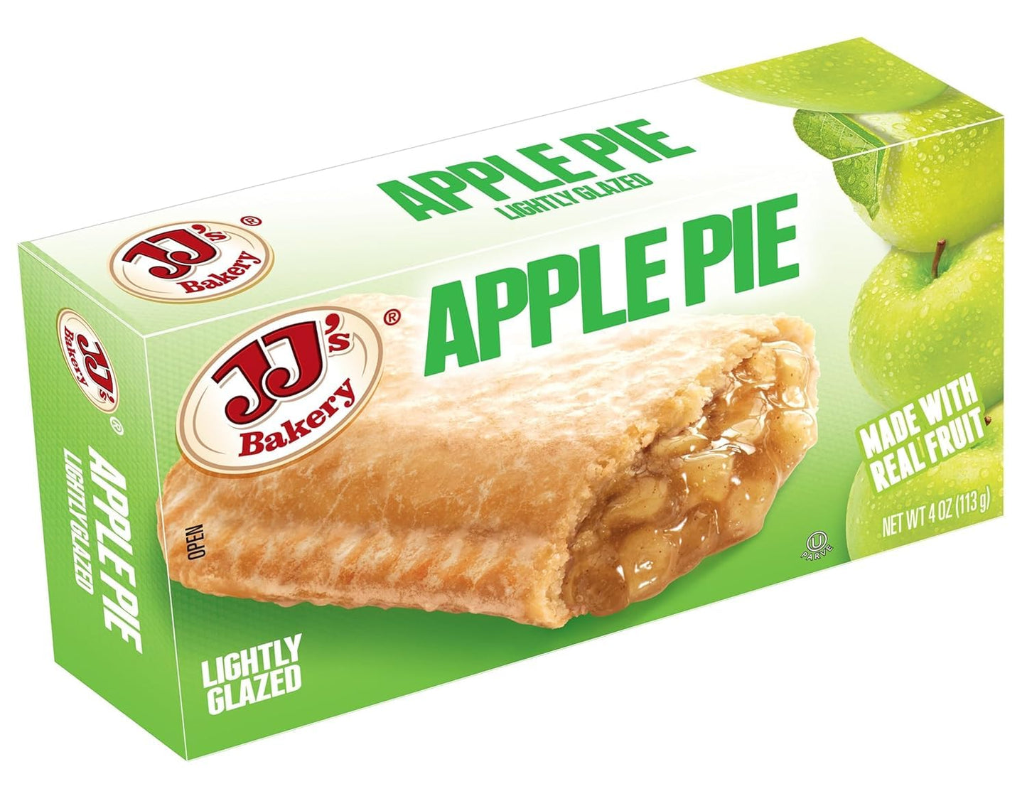 Generic JJs Apple Snack Pies, Fresh-Baked, Nut-Free, Kosher Parve, 4 Oz Each, Pack of 6