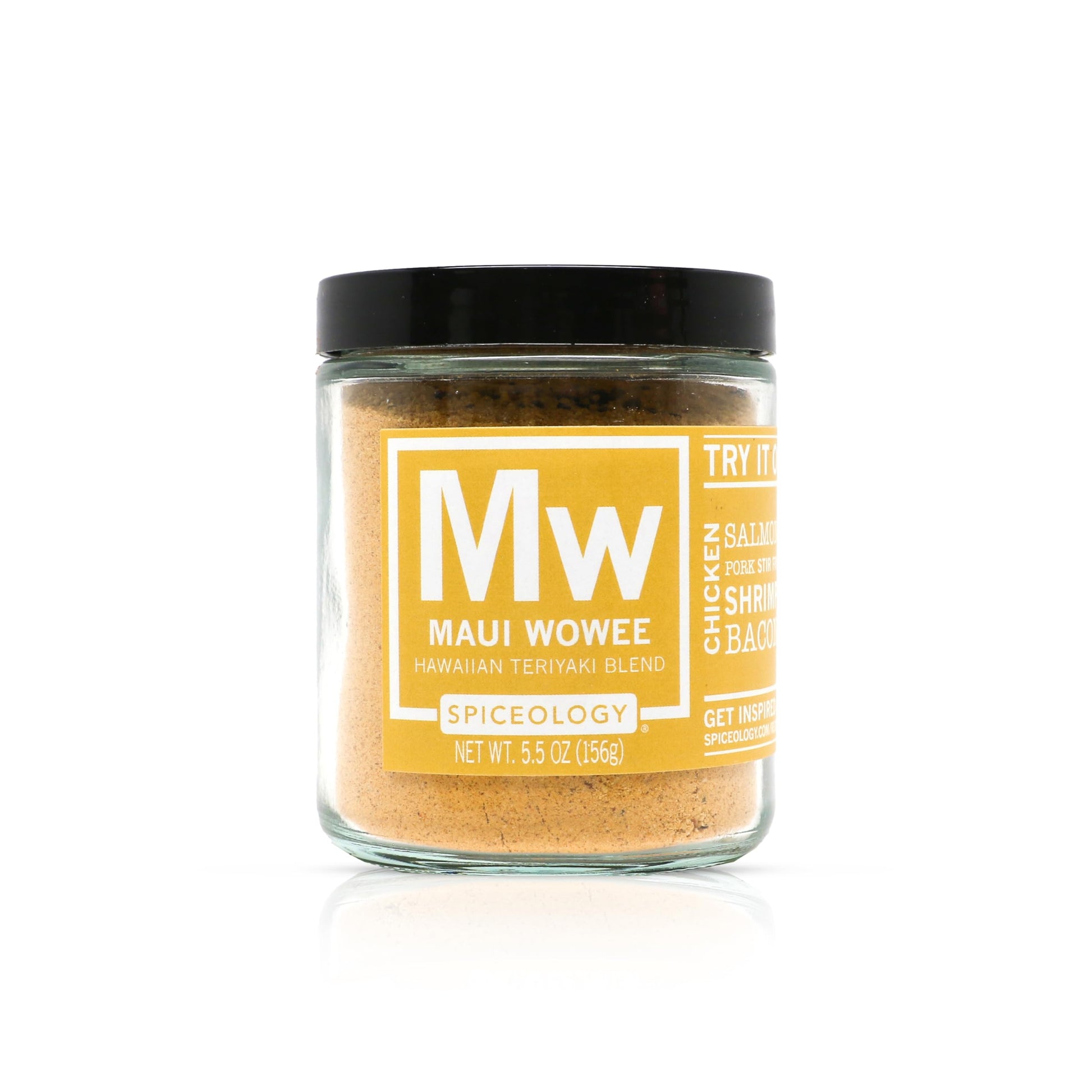Spiceology - Maui Wowee - Hawaiian Teriyaki Seasoning - Hawaiian Bbq Rub Spices And Seasonings - Add Flavor To Chicken, Ramen, Salmon, Pork, Tofu, Shrimp, Bacon, Steak - 5.5 Oz