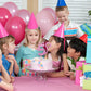 MINUET MINUTE Cat Five Cake Topper - Pink Glitter, Cardboard, Happy 5th Birthday Party Supplies