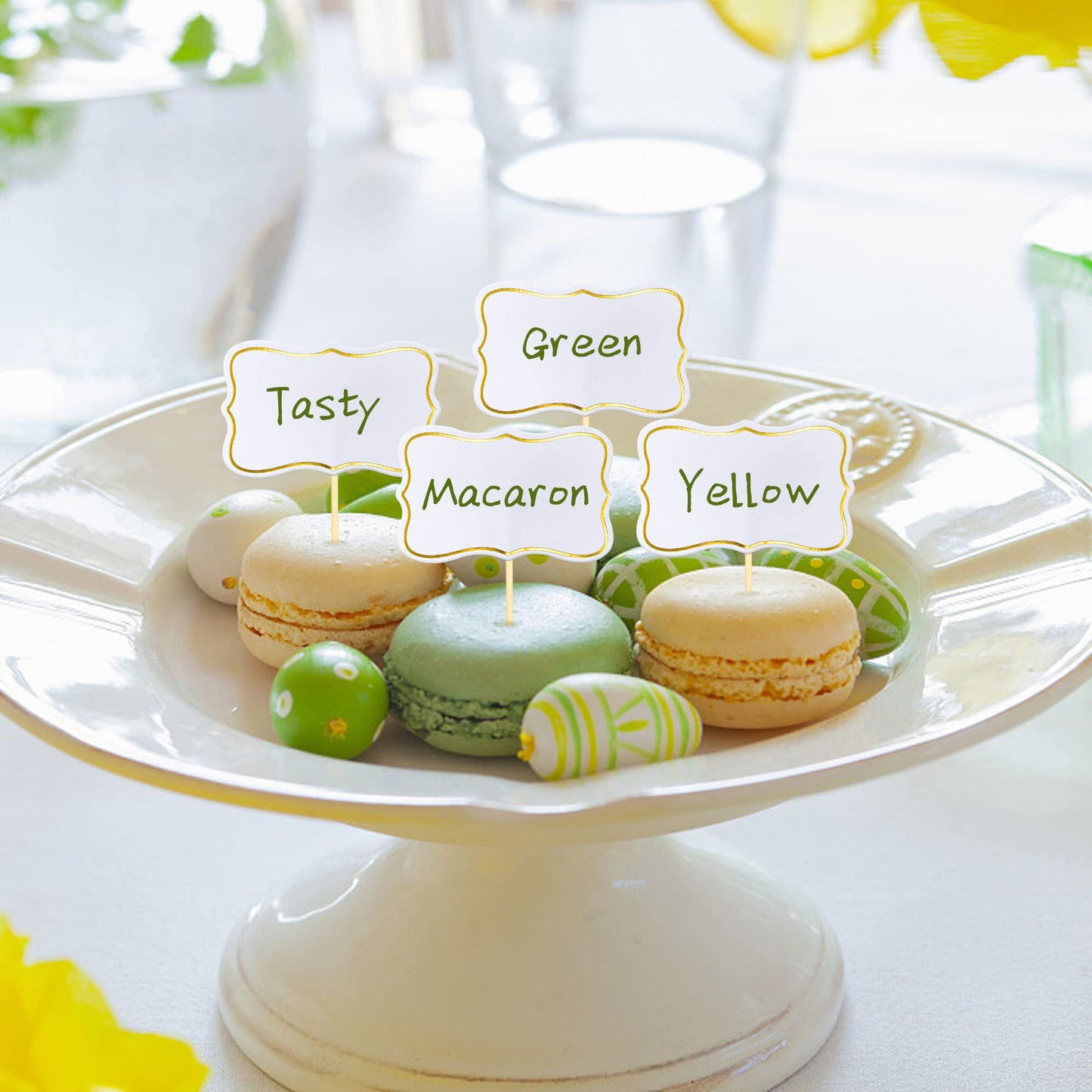 56 Pcs White Cheese Markers Cake Topper Toothpick Cupcake Toppers For Charcuterie Board Buffet Labels Blank Toothpick Flags Appe