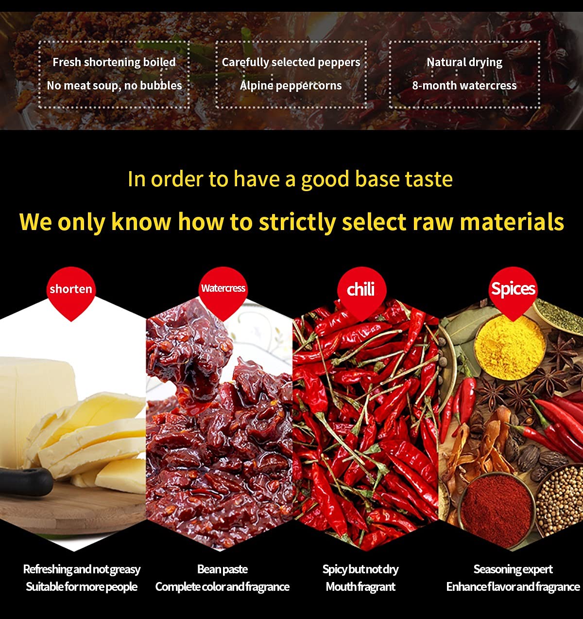 Authentic Chinese Hot Pot Soup Base Seasoning 7.05 Oz (200G), Haorenjia Sichuan Hotpot Broth Sauce Spicy