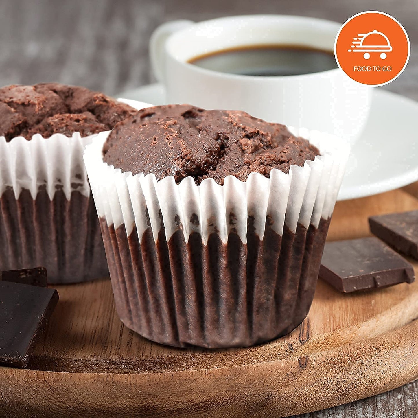 Low Carb Chocolate Muffins [6-Pack] By Carb-O-Licious- Delicious Keto Muffins With Only 3 Net Carbs Each- Sugar Free Healthy Sna