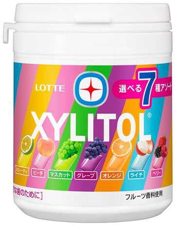 Lotte Xylitol Gum Seven Assorted Bottle 143G [Parallel Import]